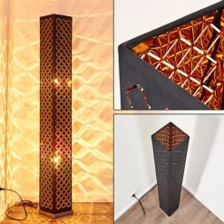 Lampes En Tissu-hofstein Lampadaire Astille Nickel mat, 2 lumières