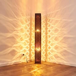 Lampes En Tissu-hofstein Lampadaire Astille Nickel mat, 2 lumières