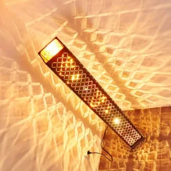 Lampes En Tissu-hofstein Lampadaire Astille Nickel mat, 2 lumières