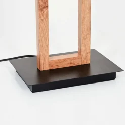 Lampes En Bois-hofstein Lampadaire Ayajasco LED Couleur bois, Écru, Noir, 1 lumière