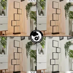 hofstein Lampadaire Bacolod LED Noir, 1 lumière