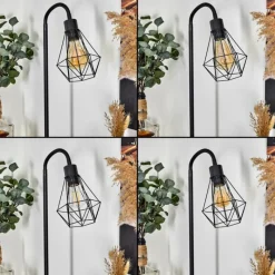 Lampes Industrielles-hofstein Lampadaire Baguio Noir, 1 lumière