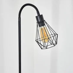 Lampes Industrielles-hofstein Lampadaire Baguio Noir, 1 lumière