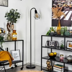 Lampes Industrielles-hofstein Lampadaire Baguio Noir, 1 lumière