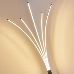 hofstein Lampadaire Bakersfield LED Noir, Blanc, 1 lumière