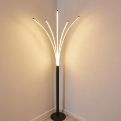 hofstein Lampadaire Bakersfield LED Noir, Blanc, 1 lumière