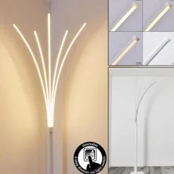 hofstein Lampadaire Bakersfield LED Blanc, 1 lumière* Lampadaires Et Lampes Sur Pied