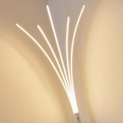 hofstein Lampadaire Bakersfield LED Blanc, 1 lumière* Lampadaires Et Lampes Sur Pied