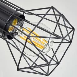 Lampes Vintages & Rétros-hofstein Lampadaire Bardhaman Noir, 5 lumières