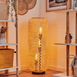 Luminaires Scandinaves-hofstein Lampadaire Bauro Écru, Noir, 3 lumières