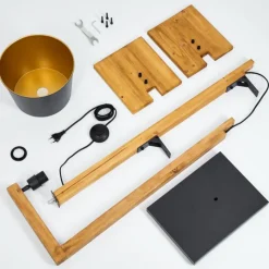 Lampes Dorées-hofstein Lampadaire Baval Écru, 1 lumière