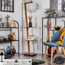 Lampes En Tissu-hofstein Lampadaire Baval Écru, 1 lumière