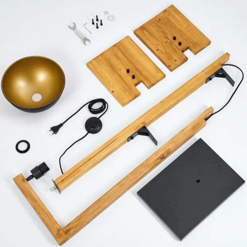 Lampes Dorées-hofstein Lampadaire Baval Écru, 1 lumière