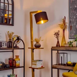 Lampes Dorées-hofstein Lampadaire Baval Écru, 1 lumière