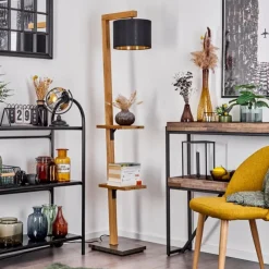 Lampes Dorées-hofstein Lampadaire Baval Écru, 1 lumière