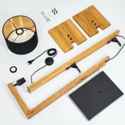 Lampes Dorées-hofstein Lampadaire Baval Écru, 1 lumière