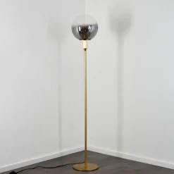 Lampes Art Déco-hofstein Lampadaire Berle Or, 1 lumière