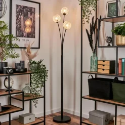 hofstein Lampadaire Bernado Argenté, 3 lumières