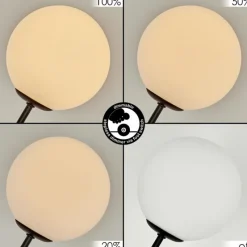 hofstein Lampadaire Bernado Noir, 5 lumières