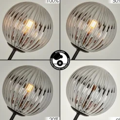 hofstein Lampadaire Bernado Noir, 5 lumières