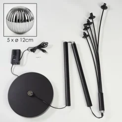 hofstein Lampadaire Bernado Noir, 5 lumières