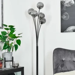 hofstein Lampadaire Bernado Noir, 5 lumières