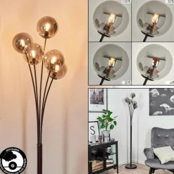 hofstein Lampadaire Bernado Noir, 5 lumières