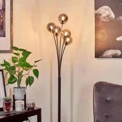 hofstein Lampadaire Bernado Noir, 5 lumières