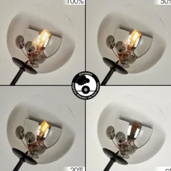 hofstein Lampadaire Bernado Noir, 5 lumières