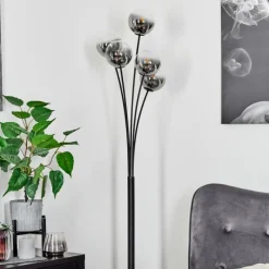 hofstein Lampadaire Bernado Noir, 5 lumières