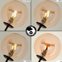 hofstein Lampadaire Bernado Noir, 5 lumières