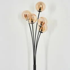 hofstein Lampadaire Bernado Noir, 5 lumières