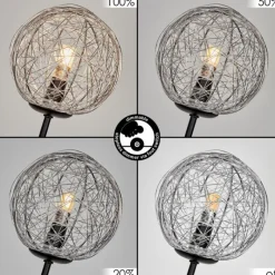 hofstein Lampadaire Bernado Noir, 5 lumières