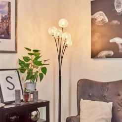 hofstein Lampadaire Bernado Noir, 5 lumières