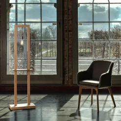 Style Boho-Chic-hofstein Lampadaire Bernal Écru, 1 lumière