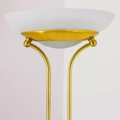 hofstein Lampadaire Biot LED Laiton, 2 lumières