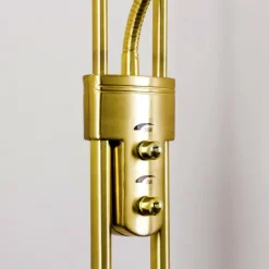 hofstein Lampadaire Biot LED Laiton, 2 lumières