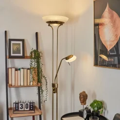 hofstein Lampadaire Biot LED Laiton, 2 lumières* Éclairage Led