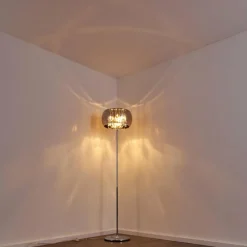 hofstein Lampadaire Blacklick Chrome, 4 lumières