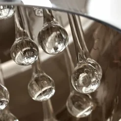 hofstein Lampadaire Blacklick Chrome, 4 lumières