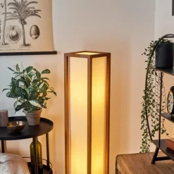 Lampes En Tissu-hofstein Lampadaire Blandin Bois foncé, 2 lumières