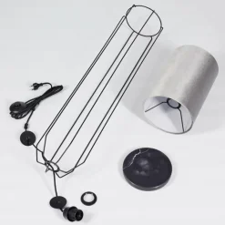 Lampes En Tissu-hofstein Lampadaire Bornalle Noir, 1 lumière