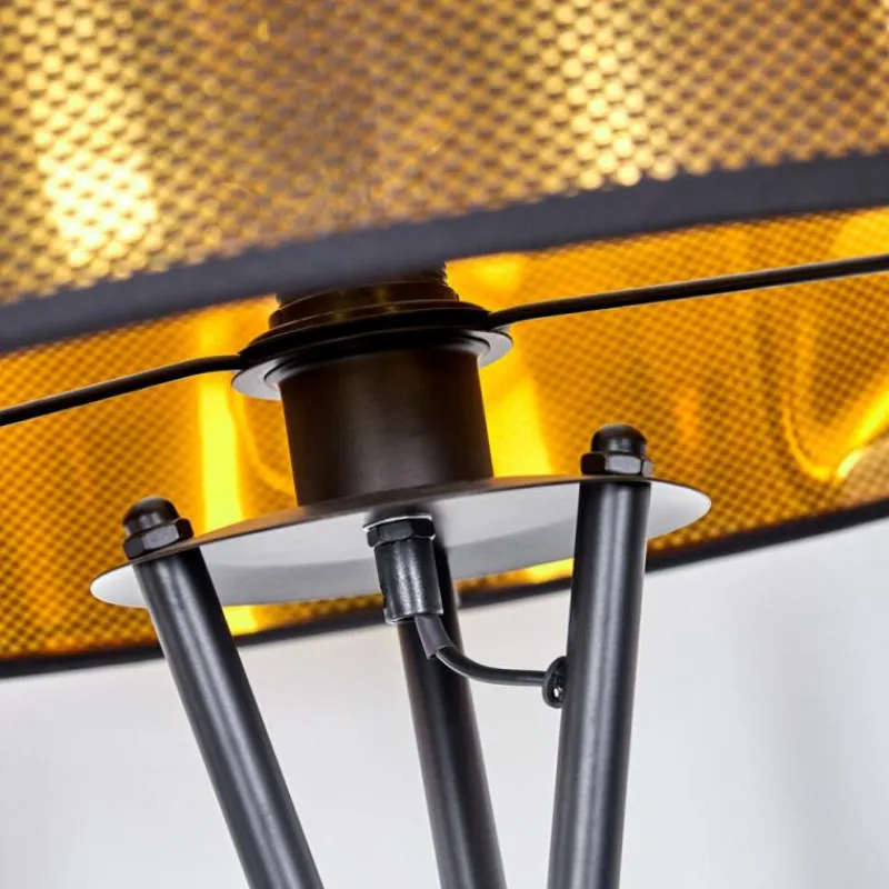 Lampes En Tissu-hofstein Lampadaire Boromata Noir, 1 lumière