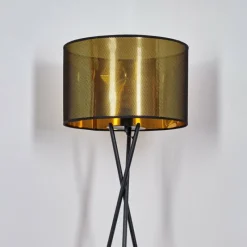 Lampes En Tissu-hofstein Lampadaire Boromata Noir, 1 lumière