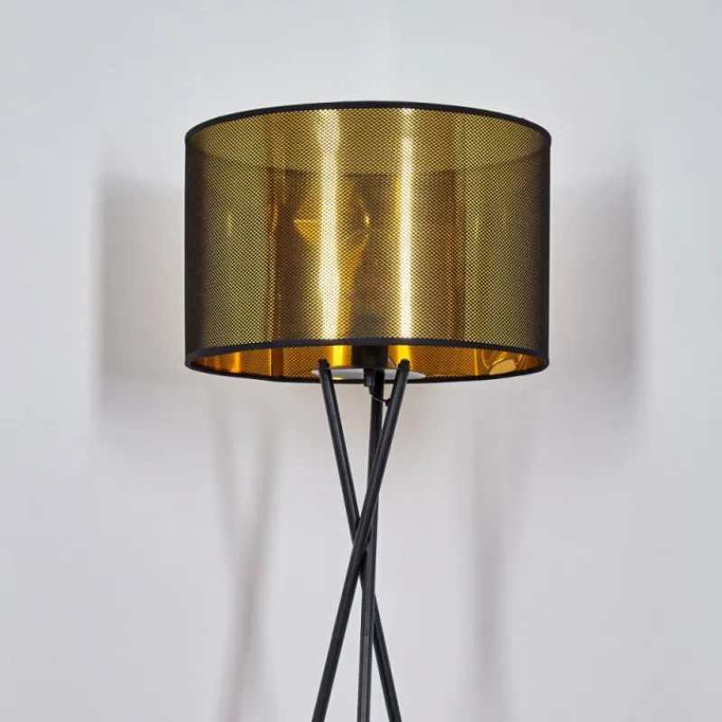 Lampes En Tissu-hofstein Lampadaire Boromata Noir, 1 lumière