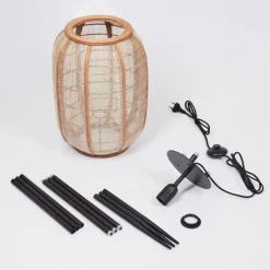 Lampes Vintages & Rétros-hofstein Lampadaire Boudou Noir, 1 lumière