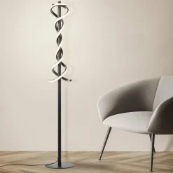 Luminaires Brilliant Lampadaire Brilliant Amalie LED Noir, 1 lumière* Éclairage Led