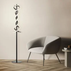 Luminaires Brilliant Lampadaire Brilliant Amalie LED Noir, 1 lumière* Éclairage Led