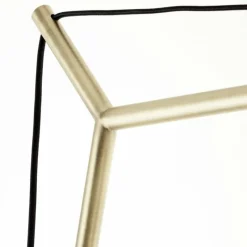 Lampes En Tissu-Luminaires Brilliant Lampadaire Brilliant Annice Or, Noir, 1 lumière