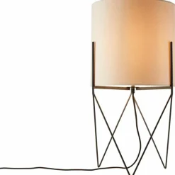 Lampes En Tissu-Luminaires Brilliant Lampadaire Brilliant Atami Noir, 1 lumière